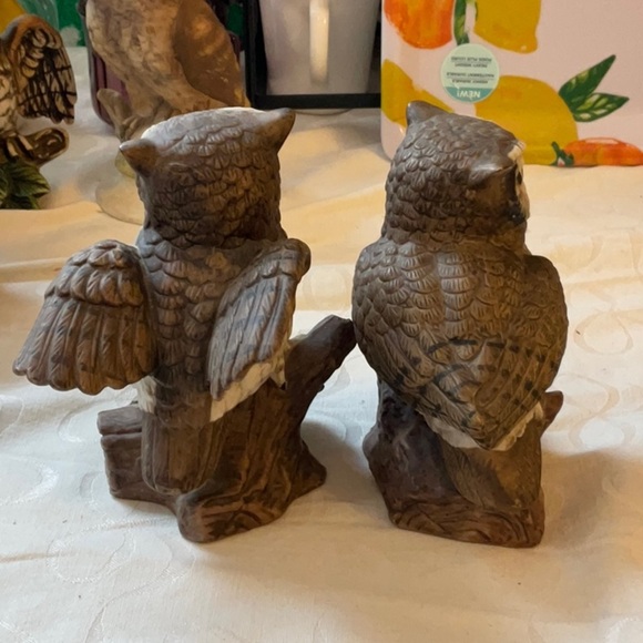 Set of 2 vintage Japan owl figurines - Picture 4 of 6